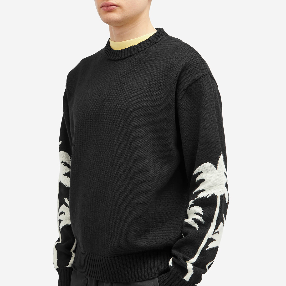 Palm Angels Men's Palms Crew Knit in Black