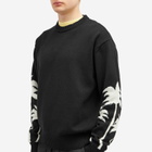 Palm Angels Men's Palms Crew Knit in Black