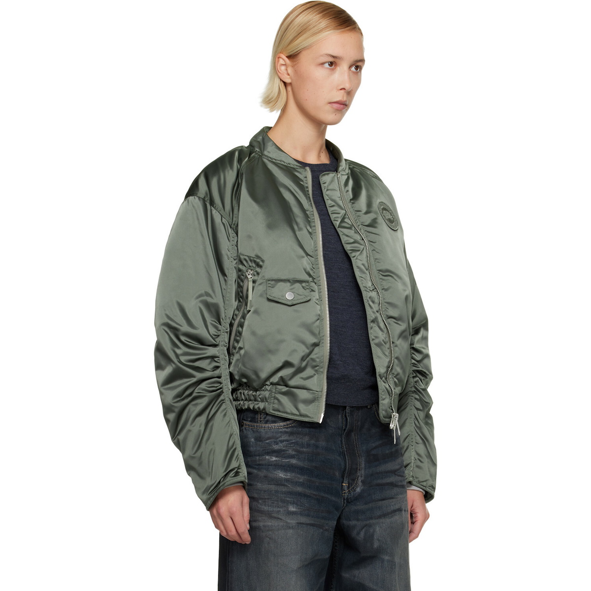 Canada Goose Green Jade Down Bomber Jacket