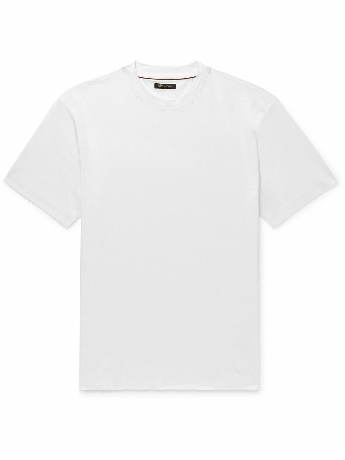 Photo: Loro Piana - Cotton-Jersey T-Shirt - White