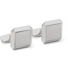 Hugo Boss - Logo-Engraved Silver-Tone Cufflinks and Tie Bar Set - Silver