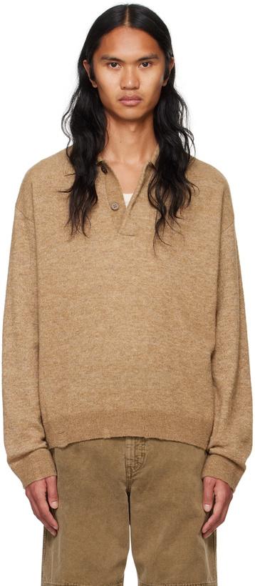 Photo: HOPE Beige Preppy Polo Sweater