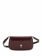 Ami Alexandre Mattiussi paris Paris Bordeaux Crossbody Bag With Adc Patch On The Front In Leather Woman