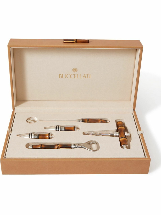 Photo: Buccellati - Tahiti Sterling Silver and Bamboo Bar Set