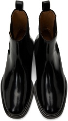 A.P.C. Black Charlie Chelsea Boots
