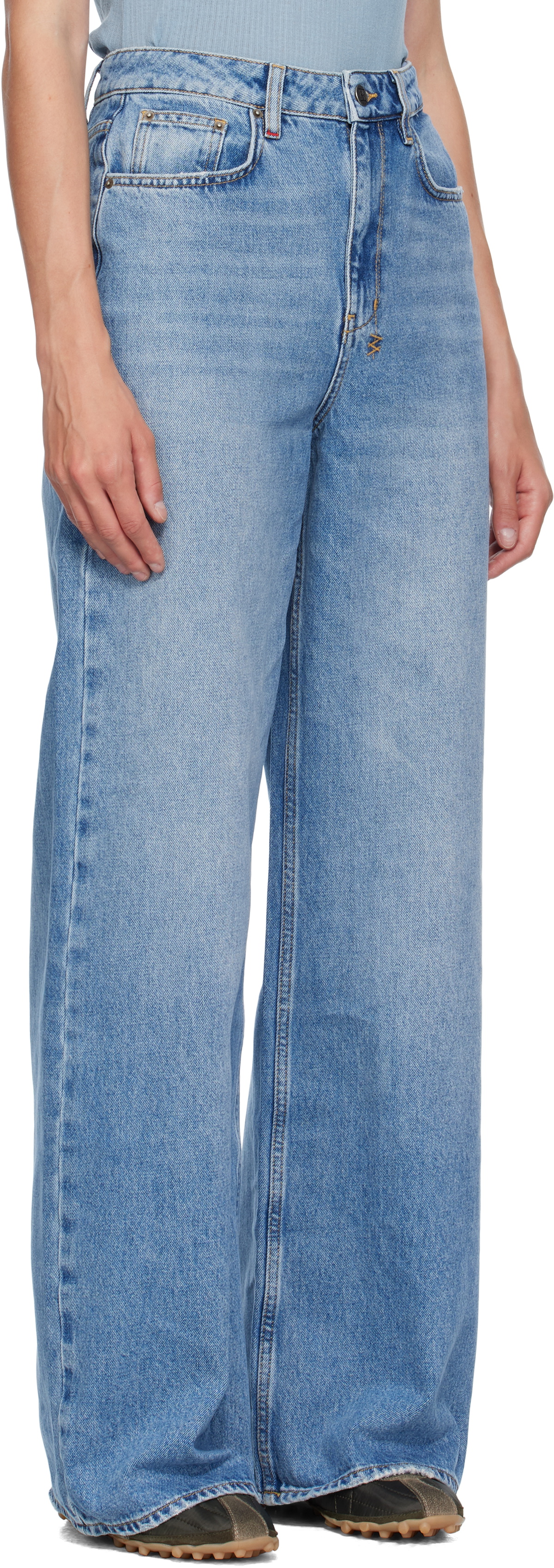 Ksubi Blue Baggy Strider Horizon Jeans