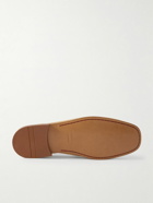 FERRAGAMO - Embellished Suede Loafers - Brown