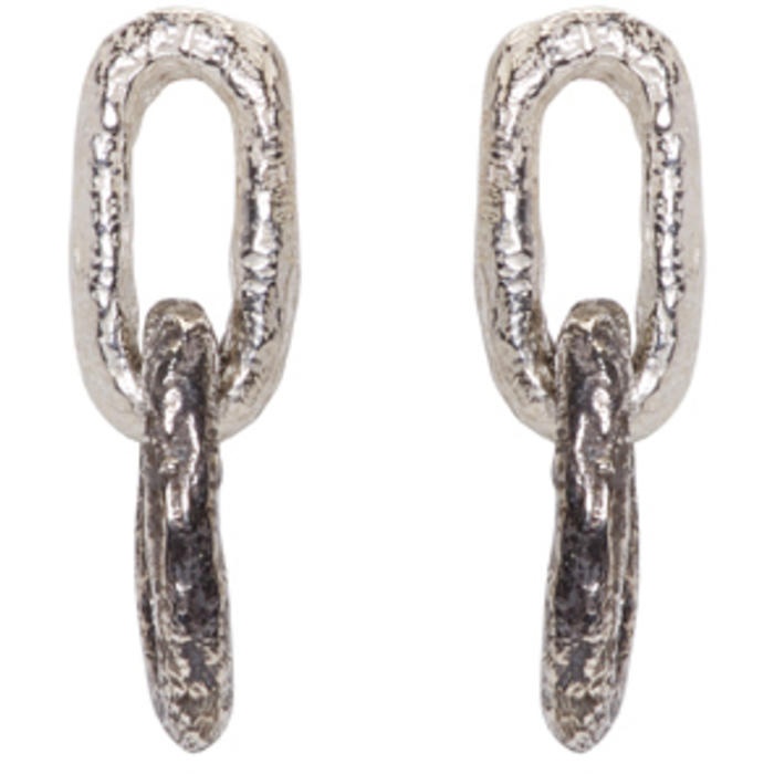 Photo: Pearls Before Swine Silver Double Link Earrings