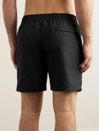 Dolce&Gabbana - Straight-Leg Mid-Length Logo-Appliquèd Swim Shorts - Black