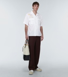 Marni - Embroidered cotton bowling shirt