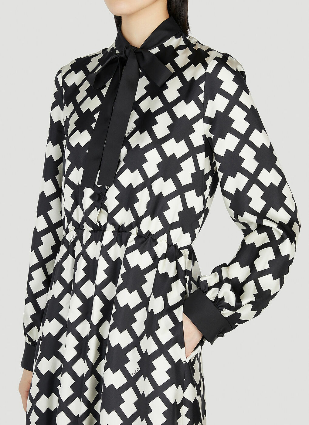 Gucci - Rhombus Tile Dress in Black Gucci