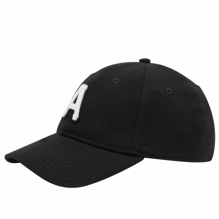 Photo: Men's AAPE A Logo Baseball Cap in Black 