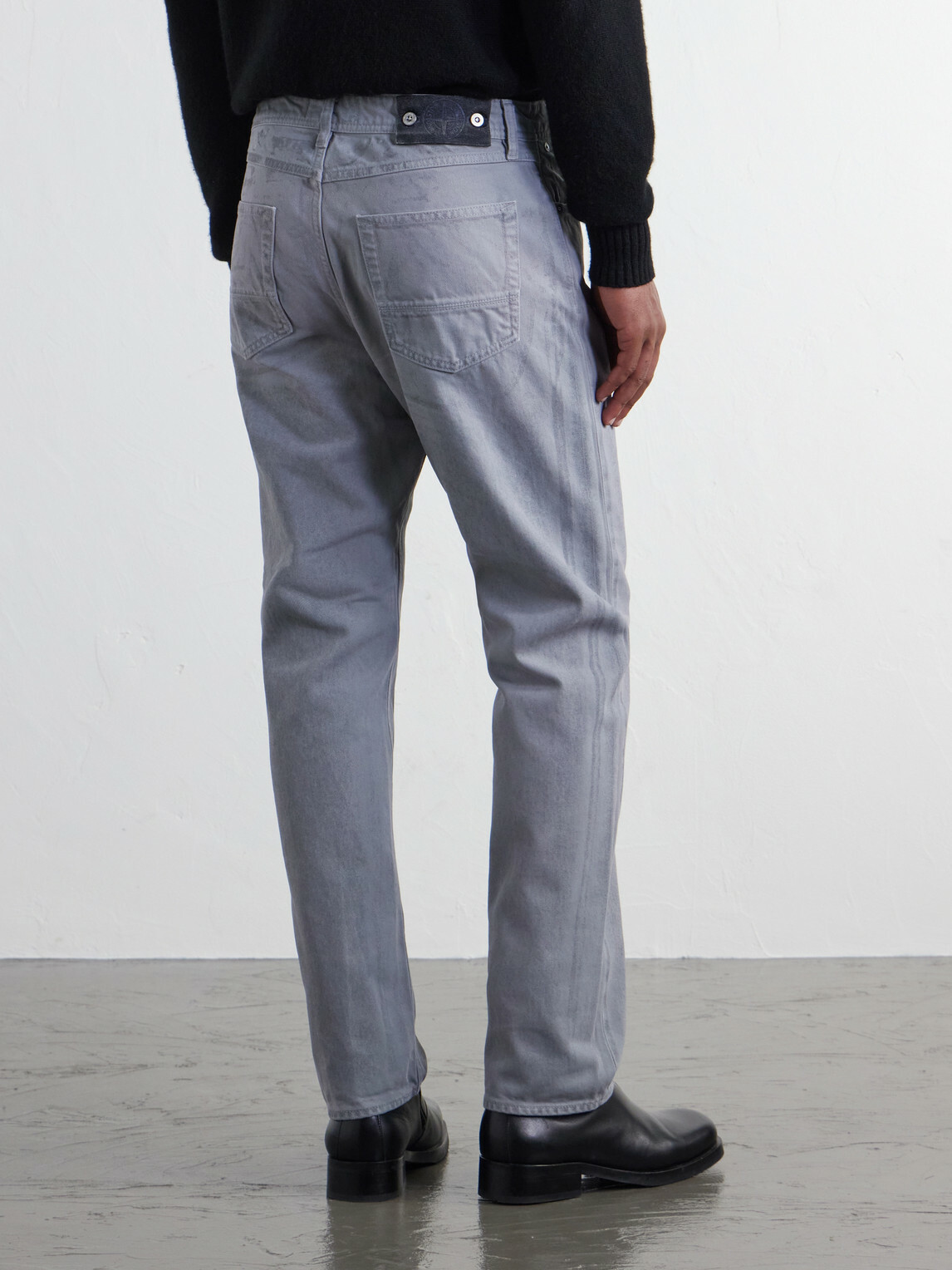 Stone Island - DENIM Straight-Leg Corroded Bull Denim-TC Jeans - Gray