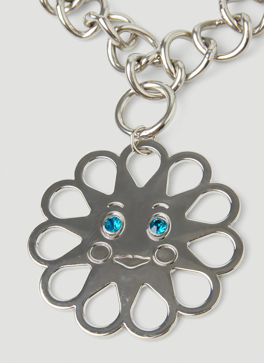 Chopova Lowena - Flower Charm Necklace in Silver Chopova Lowena