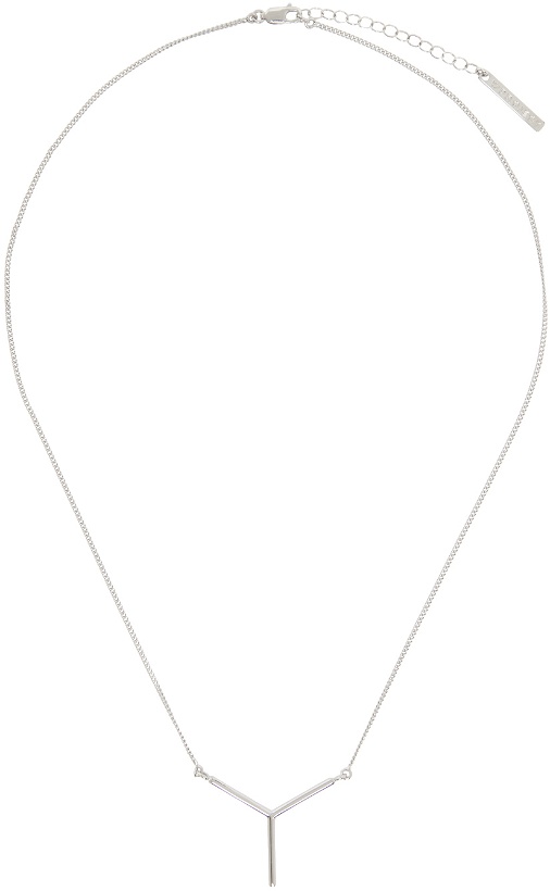 Photo: Y/Project Silver Mini 'Y' Necklace