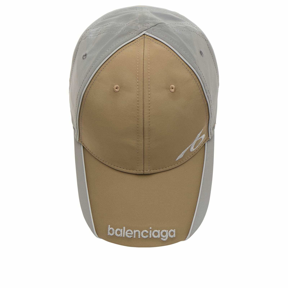 Balenciaga Men's Logo Reflective Cap in Brown