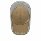 Balenciaga Men's Logo Reflective Cap in Brown