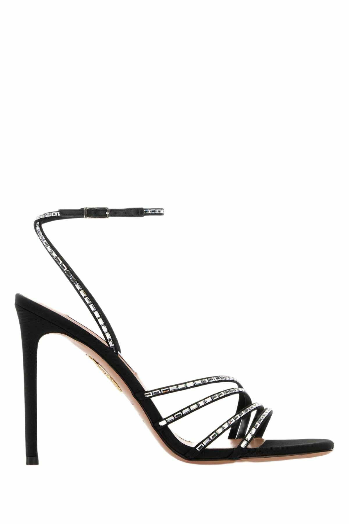 サンダル・ミュール AQUAZZURA BLACK LEATHER BISOUS 85 SANDALS Tequila Sandal 85 BLUE Aquazzura@ Official