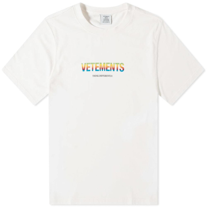 Photo: VETEMENTS Think Differently Logo Tee