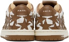 AMIRI White & Brown Stars Low Sneakers