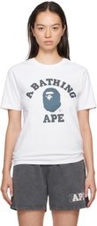 BAPE White Denim College T-shirt