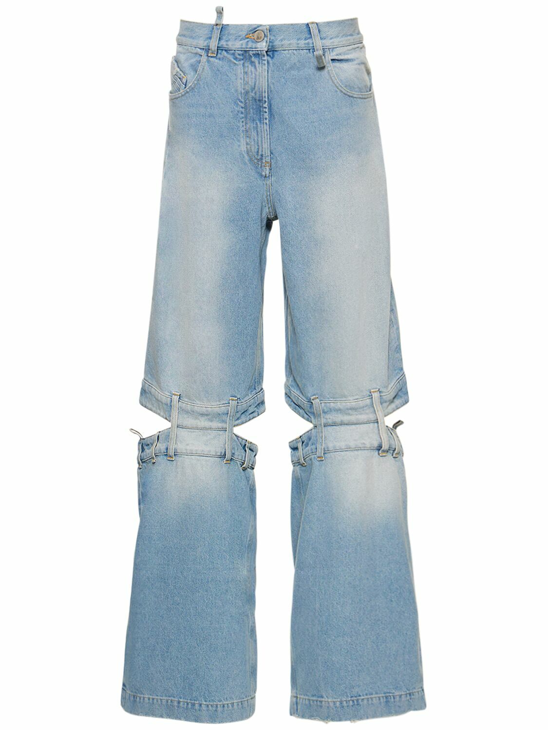 デニム・ジーパン THE ATTICO LONG TROUSERS DENIM The Attico Long Jeans | Blue | FARFETCH