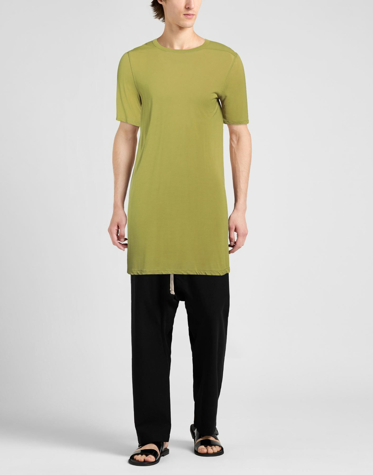 Rick Owens Mens T-shirt Lime in Green
