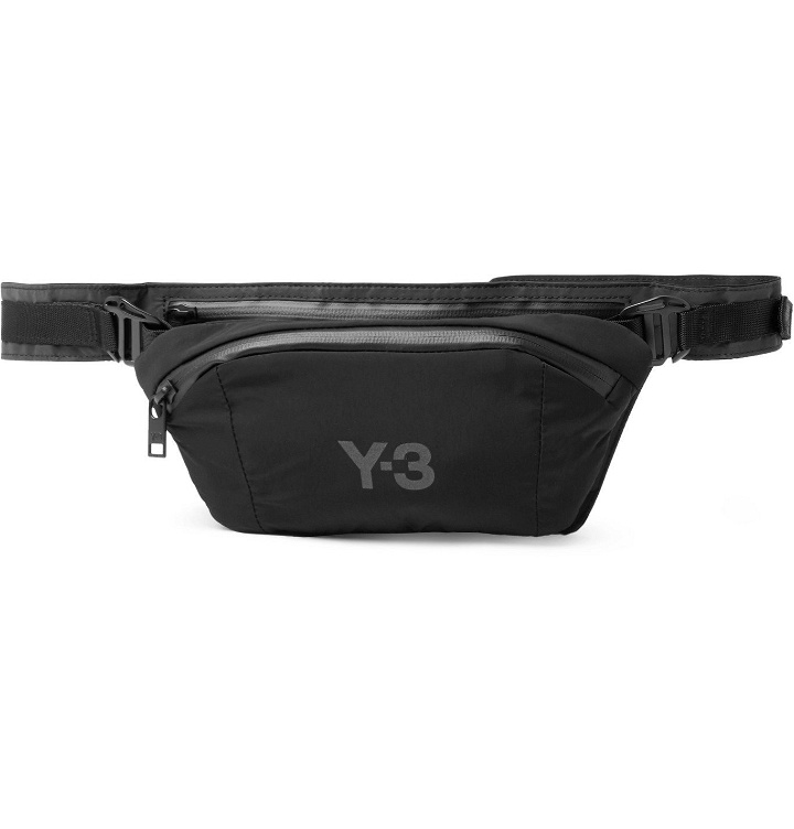 Photo: Y-3 - CH1 Logo-Print Shell Belt Bag - Gray
