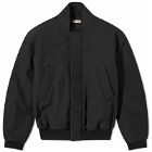 Fear of God Men's 8th Wool Cotton Bomber Jacket in Black
