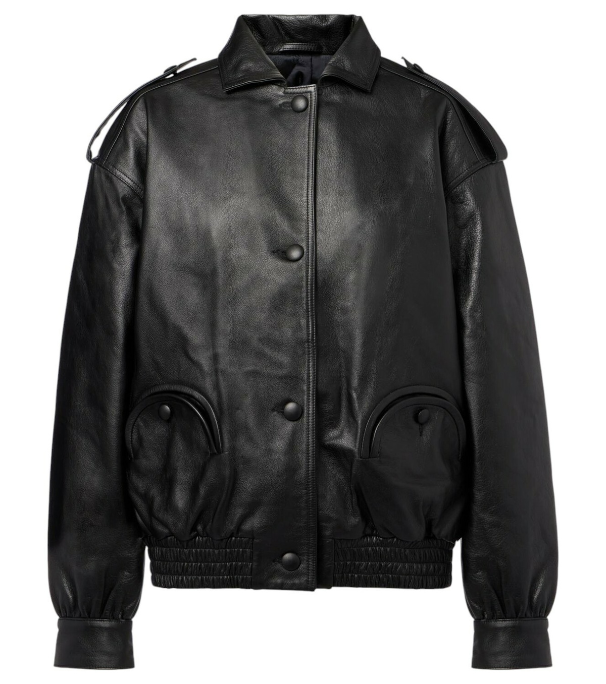 Angelica Leather Jacket in Black Rodebjer Angelica Leather Jacket in Black Rodebjer