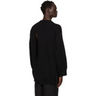 Yohji Yamamoto Black Distressed Sweater