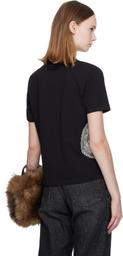 Jean Paul Gaultier Black 'The Laurel Stamped' Baby T-shirt