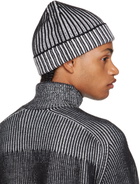 3MAN Black & White Ribbed Beanie