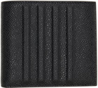 Thom Browne Black Debossed 4-Bar Wallet