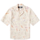 Jacquemus Men's Multi Tag Vacation Shirt in Print Multi Tags