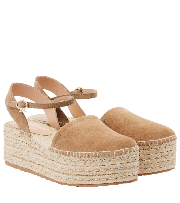 Photo: Gianvito Rossi Suede espadrilles