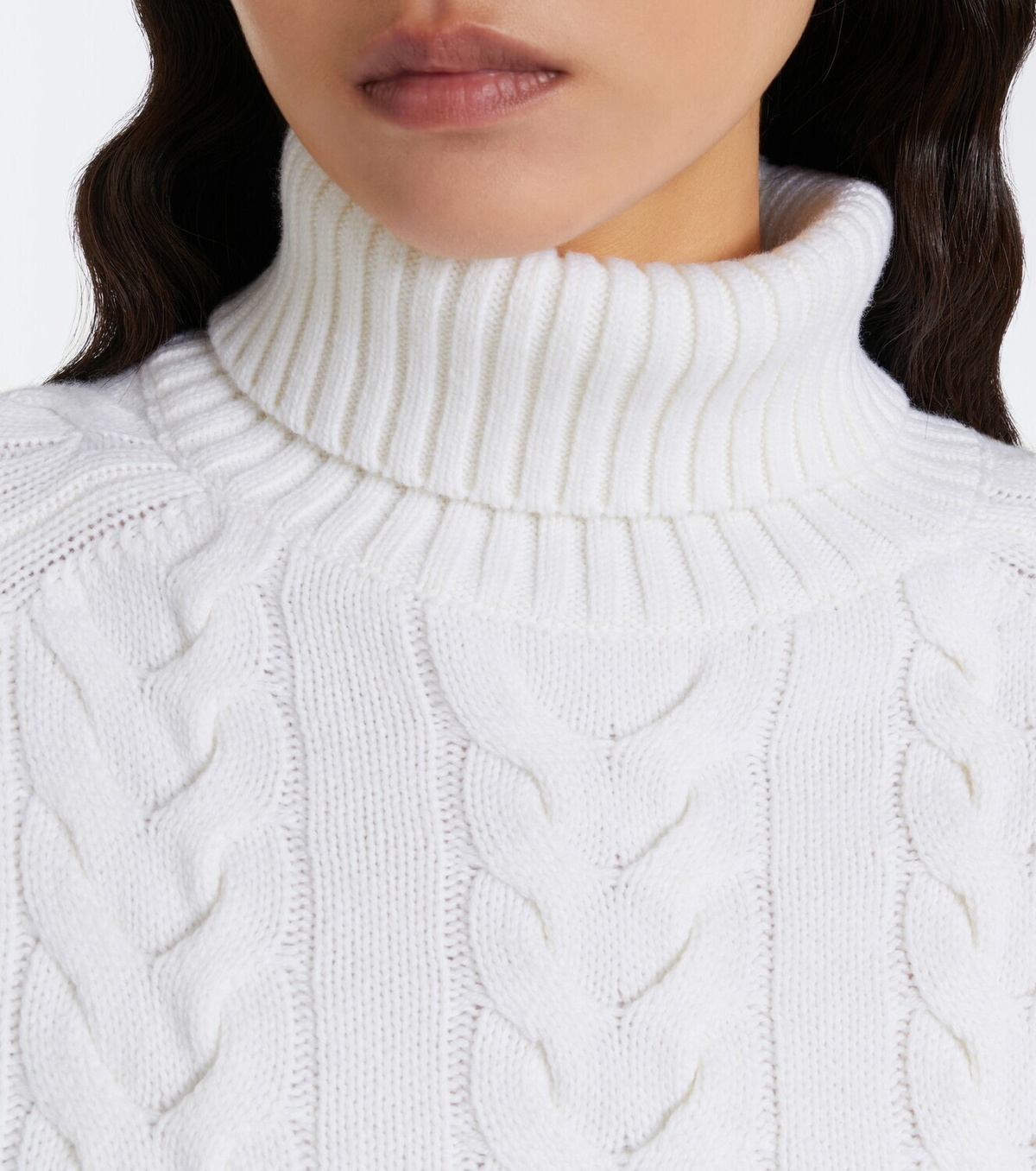 Fusalp Elwena cable-knit wool and cashmere sweater