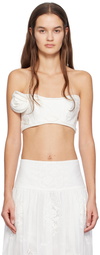 Zimmermann White Matchmaker Rose Bra