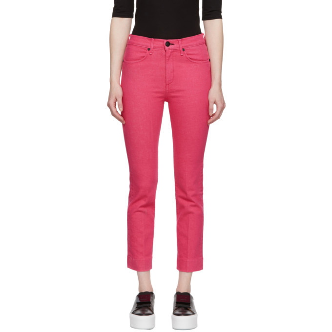 Photo: Rag and Bone Pink Ankle Cigarette Jeans