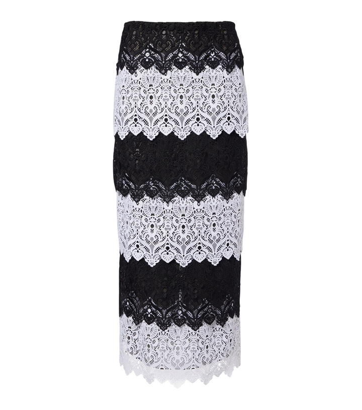 Photo: Carolina Herrera Lace midi skirt