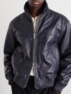 Officine Générale - Cassio Leather Jacket - Blue