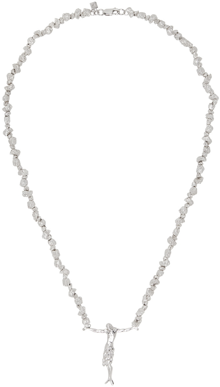 Veneda Carter Silver VC018 Crossless Jesus Signature Necklace