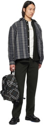Burberry Gray Check Backpack