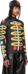 Walter Van Beirendonck Black Void Clown Bike Turtleneck