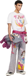 doublet White Rabbit Anime Print T-shirt