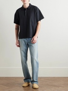 The Row - Bry Cotton-Jersey Polo Shirt - Black