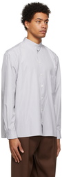 Lemaire White & Black Adjustable Twisted Shirt