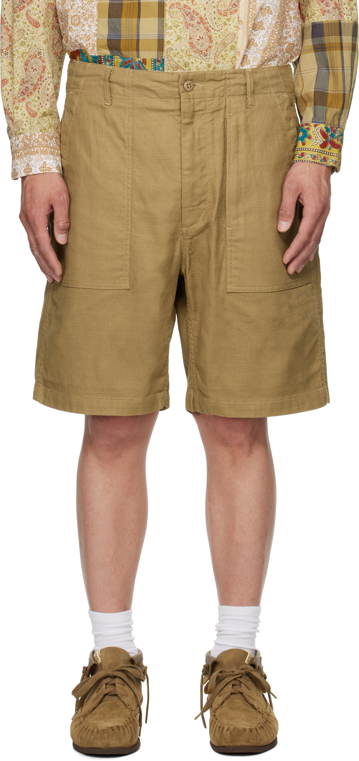 Engineered Garments Khaki Fatigue Shorts