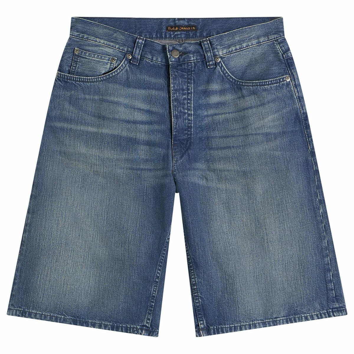 Nudie Jeans Co Men's Zeb Denim Shorts in Mid Blue