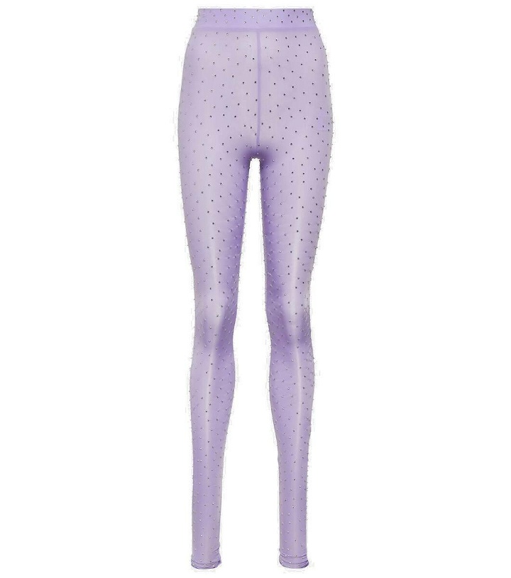 Photo: Alex Perry Crystal-embellished jersey tights